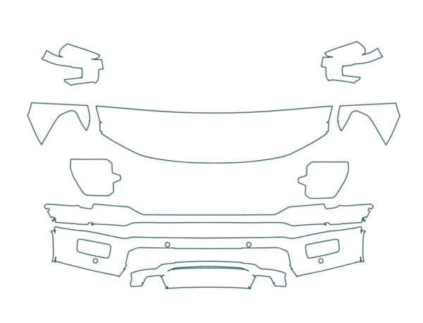 2024-2025 Ford F150 Tremor DIY Precut PPF Kit - Partial Front