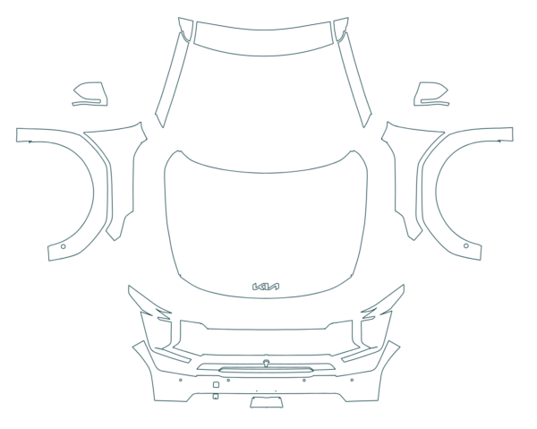 2024-2025 KIA EV9 Land Full Front 3M PRO G200