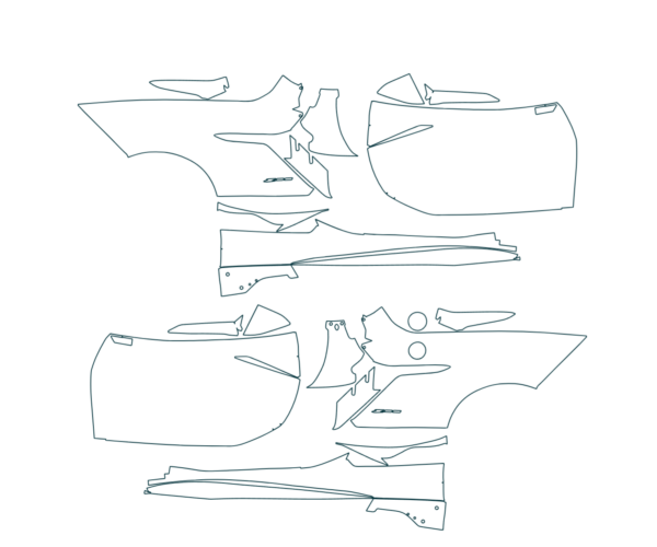 2023-2025 Corvette Z06 Z07 Full Sides XPEL Ultimate Fusion