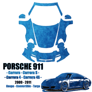 2009-2011 Porsche 911 Carrera + DIY Precut PPF Kit - Full Front - Paint Protection Film