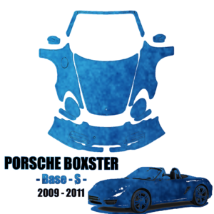 2009-2011 Porsche Boxster Base, S Pre Cut + A Pillars + Rooftop DIY Precut PPF Kit - Full Front - Paint Protection Film