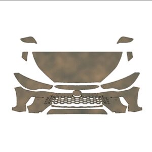 2026 Toyota Corolla Cross Hybrid XSE DIY Precut PPF Kit - Partial Front - Paint Protection Film